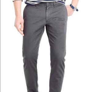 J. Crew 484 Stretch Slim Gray Chino 31x30